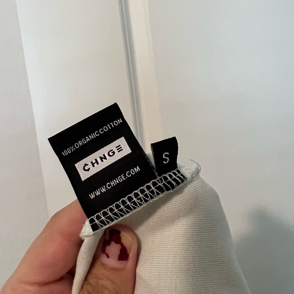 CHNGE Peace Power of Love Crop Top in Mint. Size S (small). - Picture 7 of 8